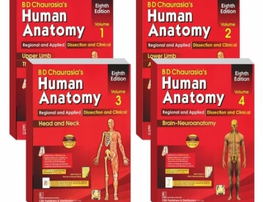 Explore the Human Body Like Never Before with Human Anatomy 8th Edition (Set of 4 Books)